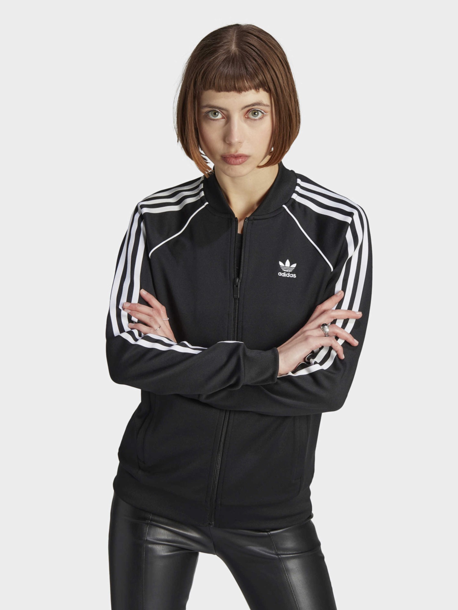 Толстовка женская Adidas SST CLASSIC TT черная IK4034 изображение 2