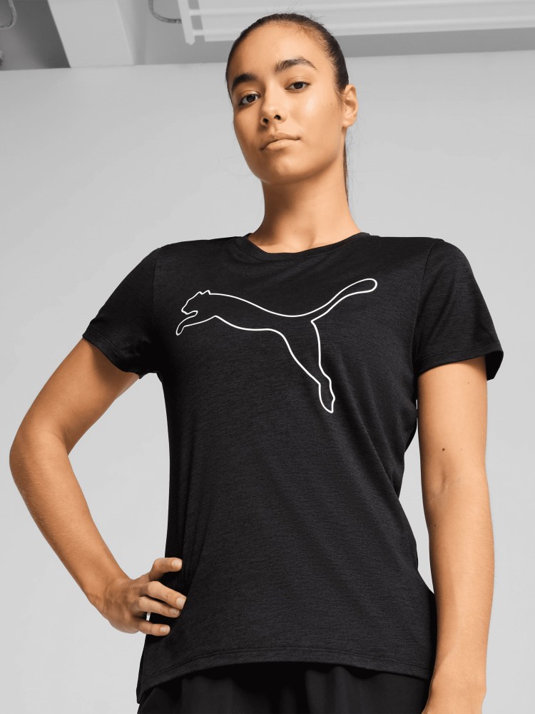 Футболка женская Puma TAD ESSENTIAL W Heather Tee черная 52589301 изображение 2
