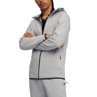 Толстовка мужская Puma EVOSTRIPE FZ Hoodie DK серая 68823163 изображение 1