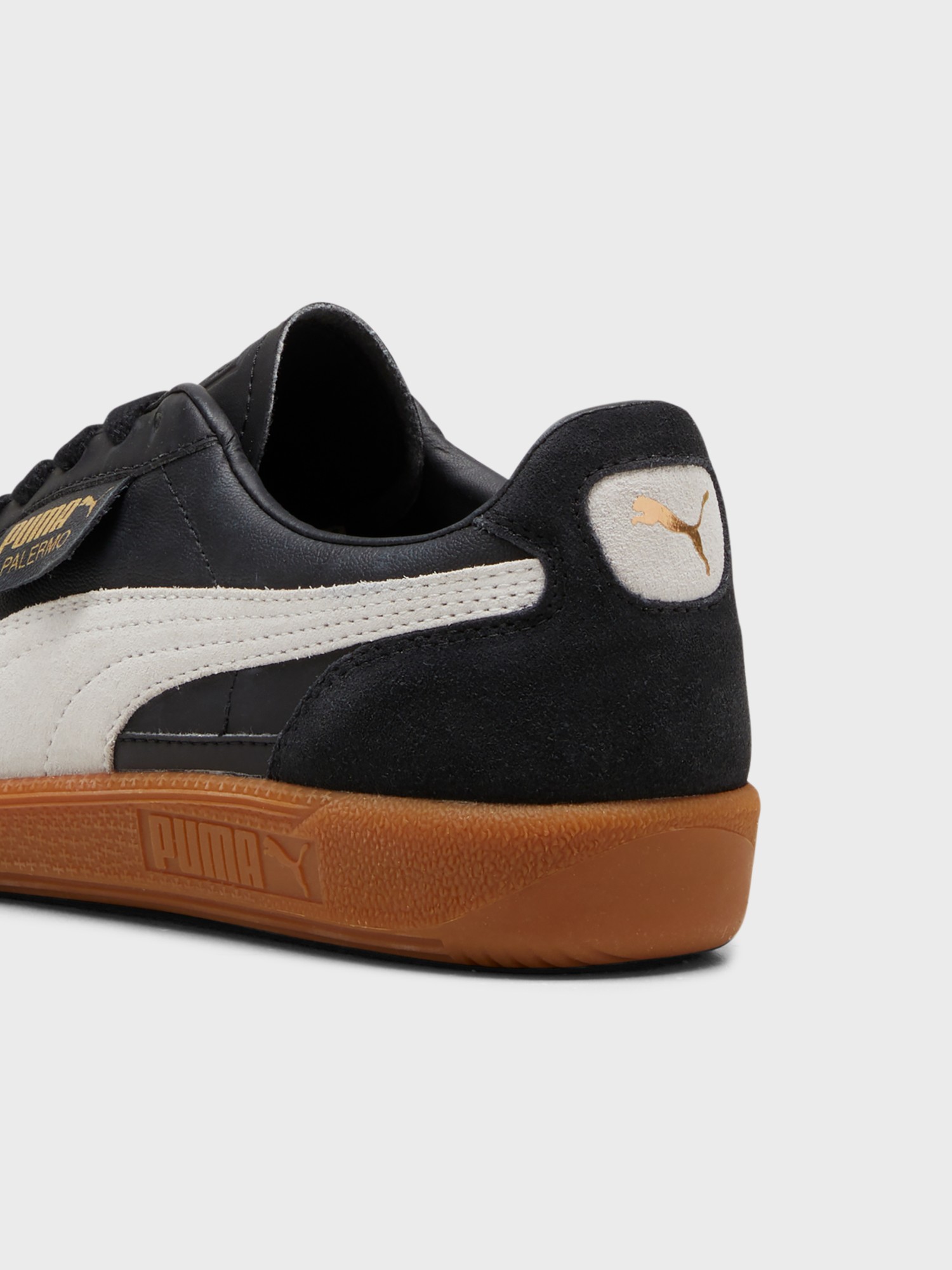 Кроссовки мужские Puma Palermo Lth черные 39646403 изображение 4