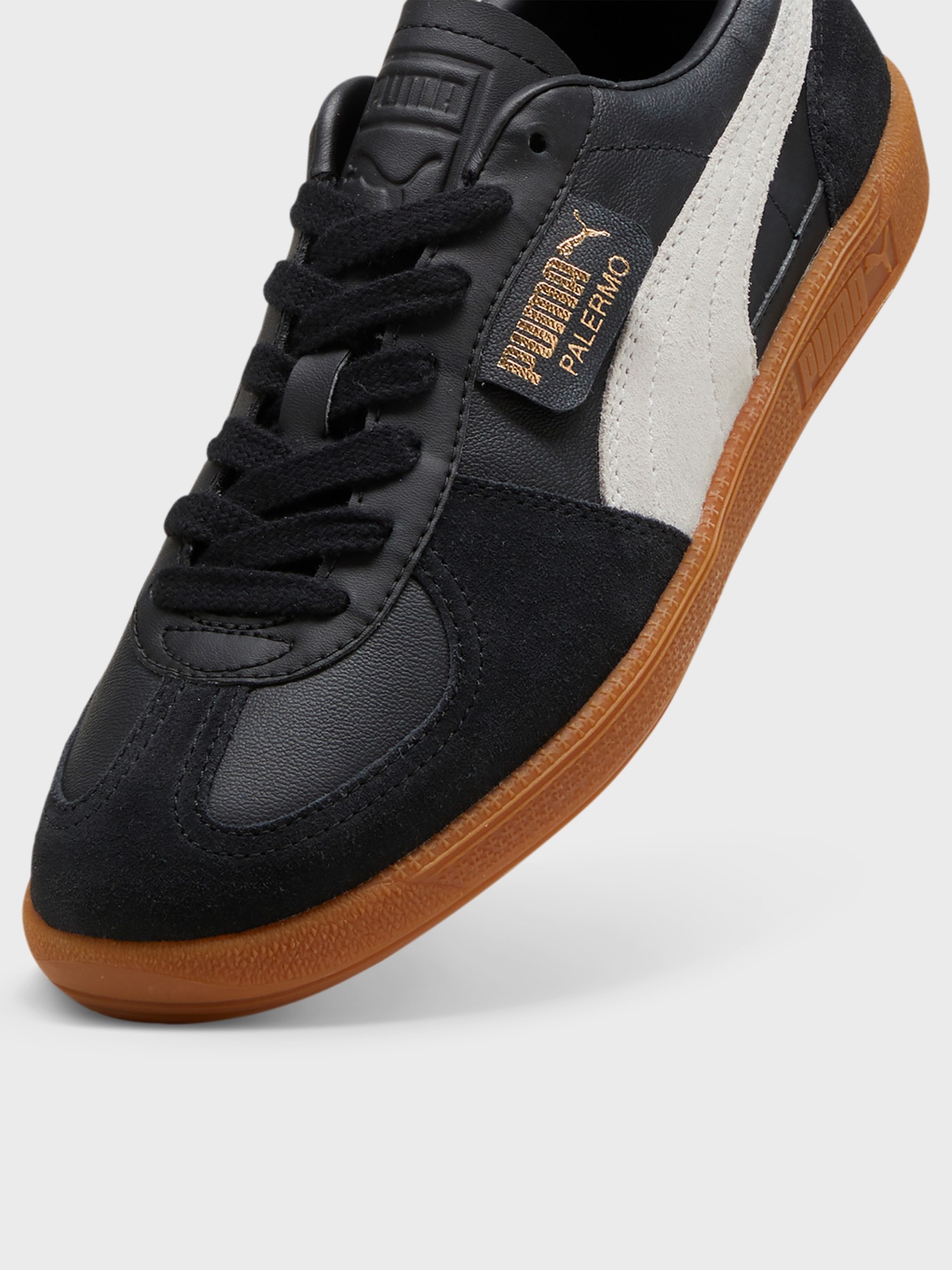 Кроссовки мужские Puma Palermo Lth черные 39646403 изображение 5