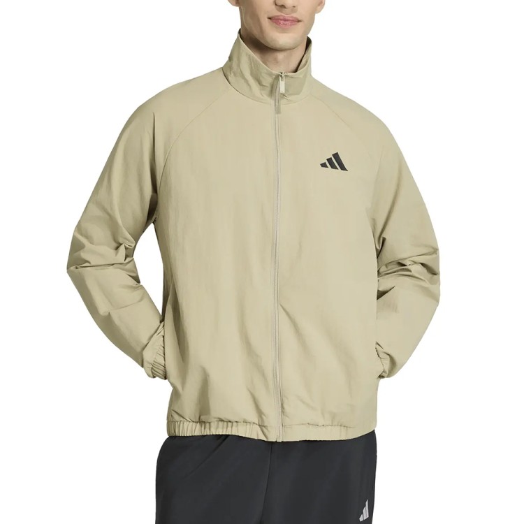 Ветровка мужская Adidas Essential Small Logo Windbreaker песочная KB6076 изображение 1