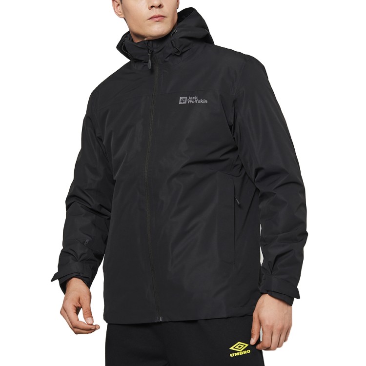 Куртка мужская Jack Wolfskin TAUBENBERG 3IN1 JKT M черная 1115311-6001 изображение 1