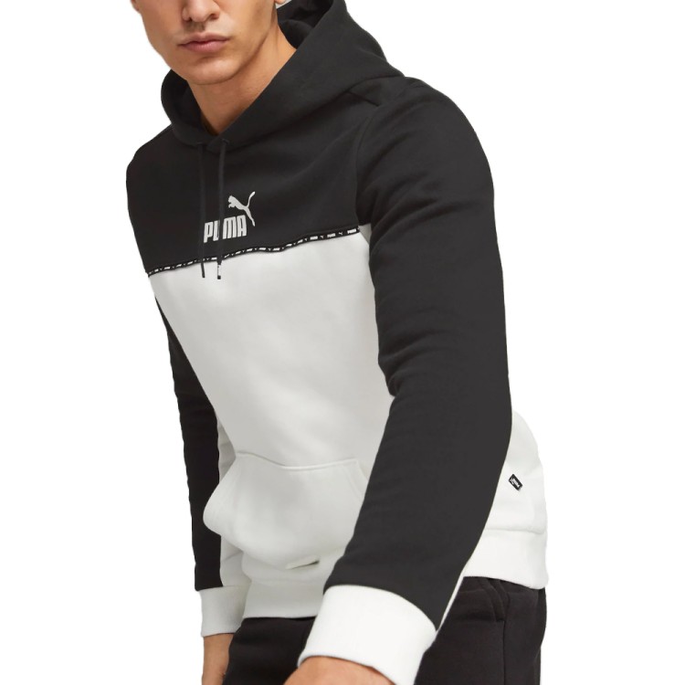 Толстовка мужская Puma ESS BLOCK x TAPE Hoodie TR черная 67517301 изображение 1