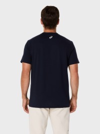 Футболка мужская Asics ASICS LOGO SS TEE темно-синяя 2031E188-403 изображение 4