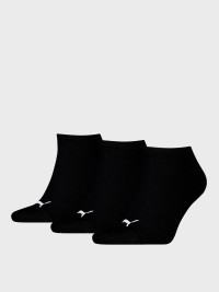 Носки Puma UNISEX SNEAKER PLAIN 3P черные 93862406 изображение 2