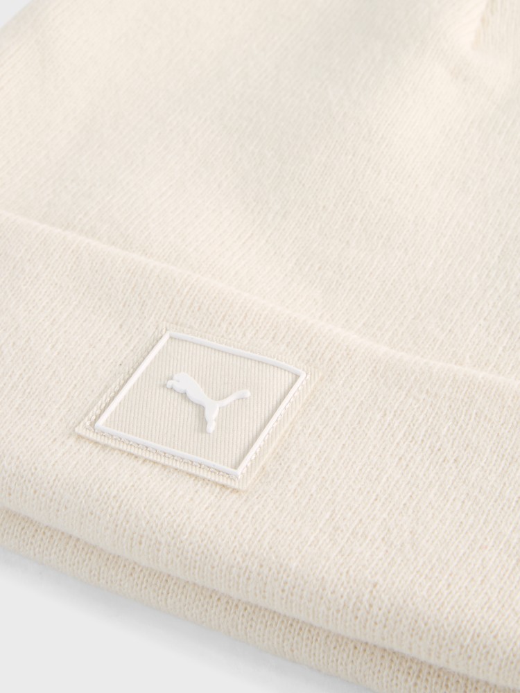 Шапка  Puma WARDROBE ESS High Crown Beanie молочная 02640905 изображение 4