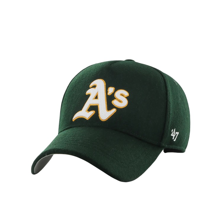 Бейсболка 47 Brand OAKLAND ATHLETICS CHAIN STITCH зеленая CHSMD18WIS-DG изображение 1