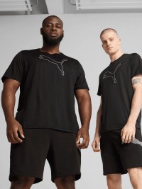 Футболка мужская Puma M TAD ESS HEATHER CAT TEE черная 52590701 изображение 2