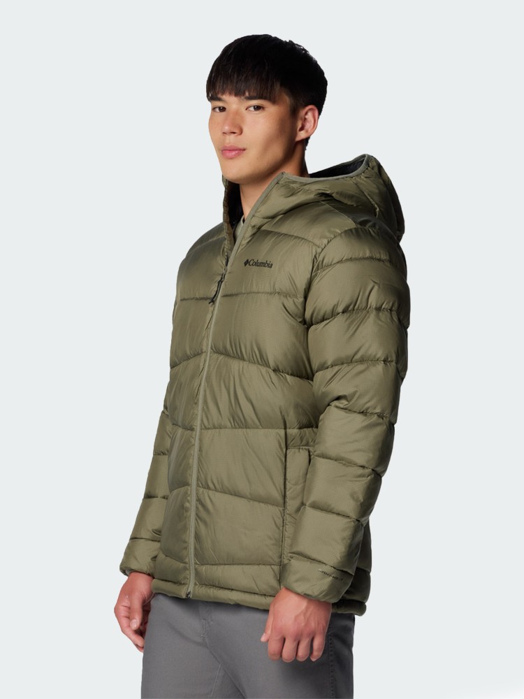 Куртка мужская Columbia Fivemile Butte™ II Hooded Jacket зеленая 2086911-397 изображение 4