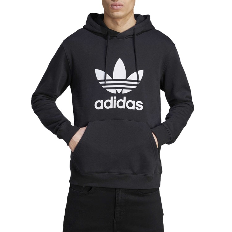 Толстовка мужская Adidas TREFOIL HOODY черная IM4489 изображение 1