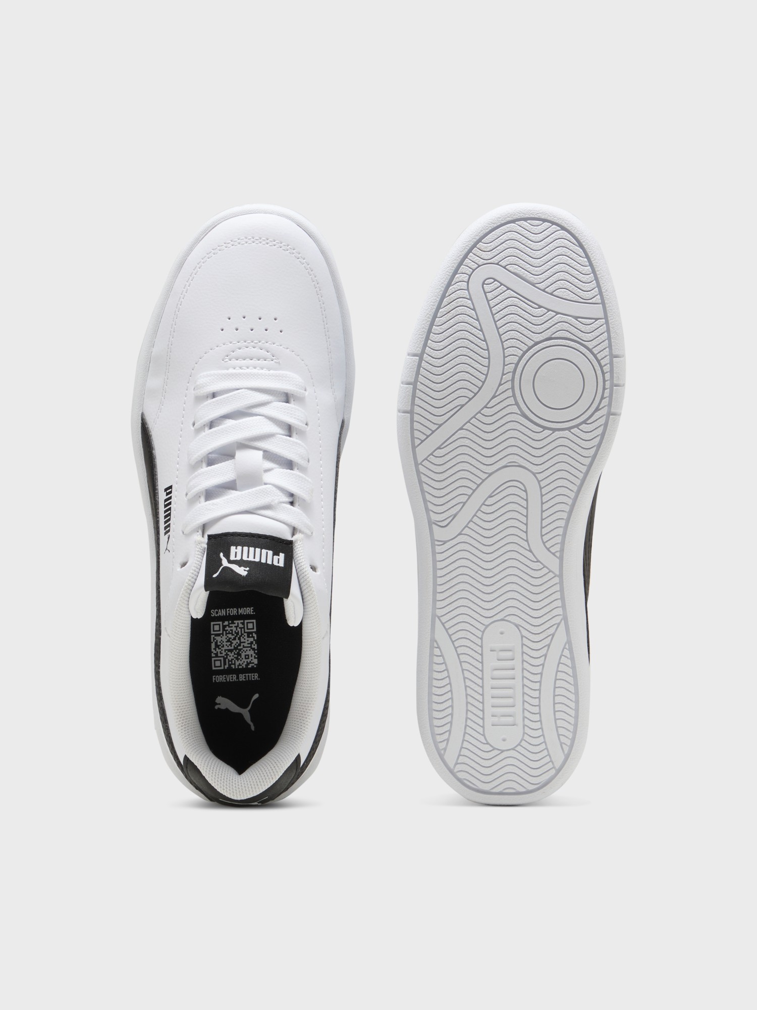 Кроссовки детские Puma Court Classic Clean Jr белые 40375001 изображение 7