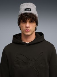 Шапка  Puma ESS High Crown Beanie серая 02641002 изображение 5