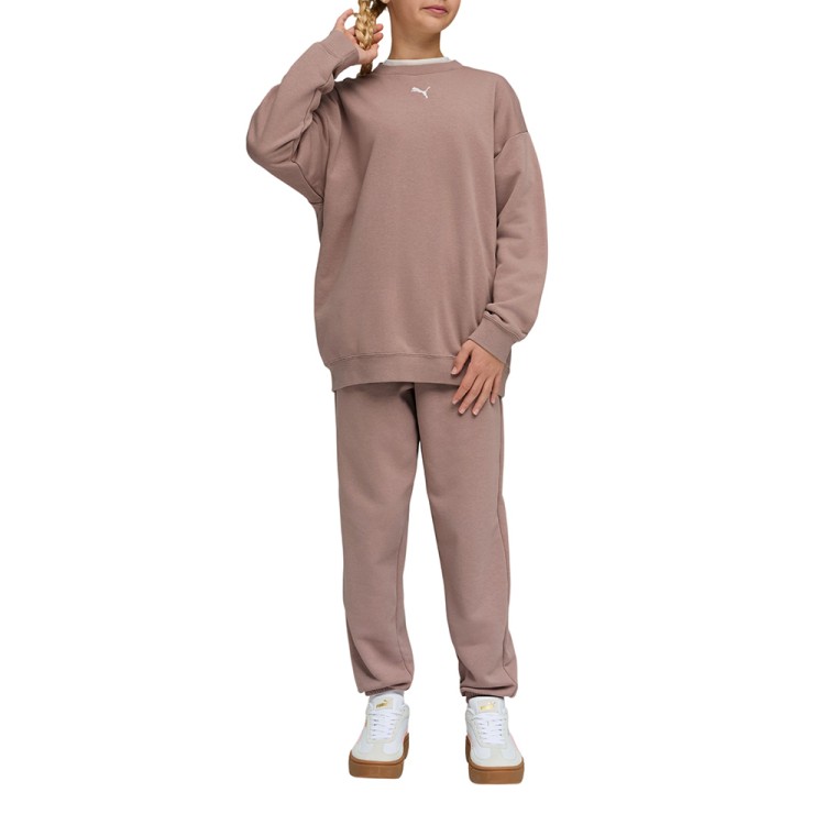 Костюм детский Puma Loungewear Oversized Sweat Suit TR G мокко 69339588 изображение 1