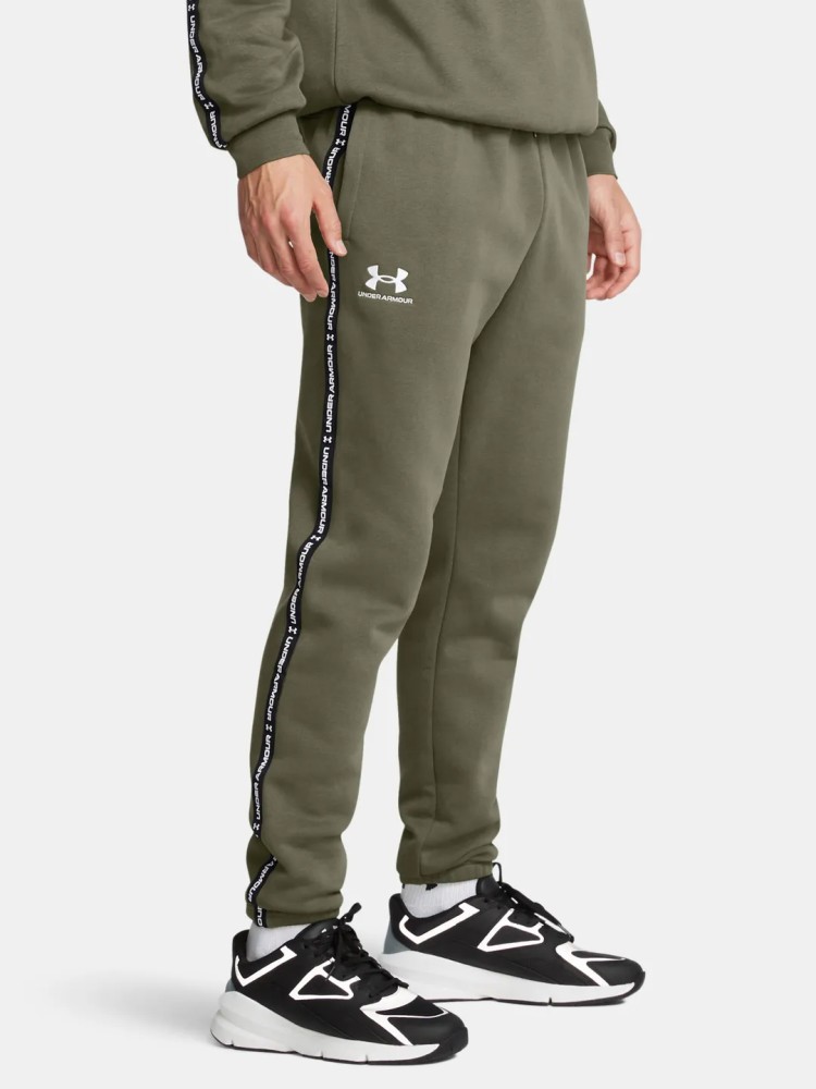 Брюки мужские Under Armour UA Icon Fleece Jgr Taping оливковые 1389358-390 изображение 2