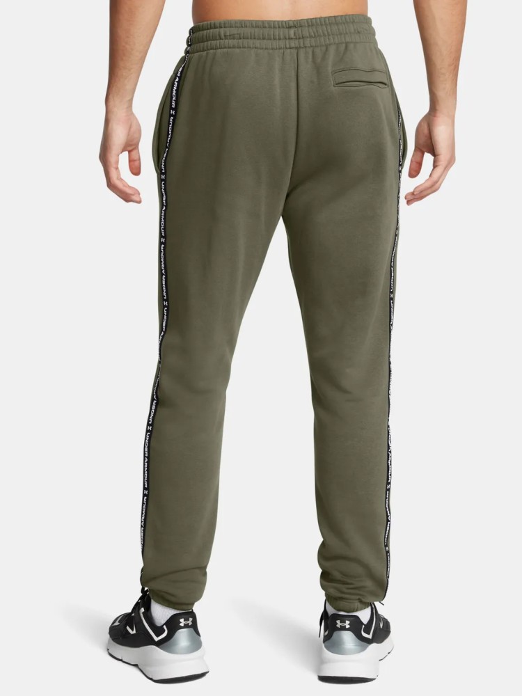 Брюки мужские Under Armour UA Icon Fleece Jgr Taping оливковые 1389358-390 изображение 3