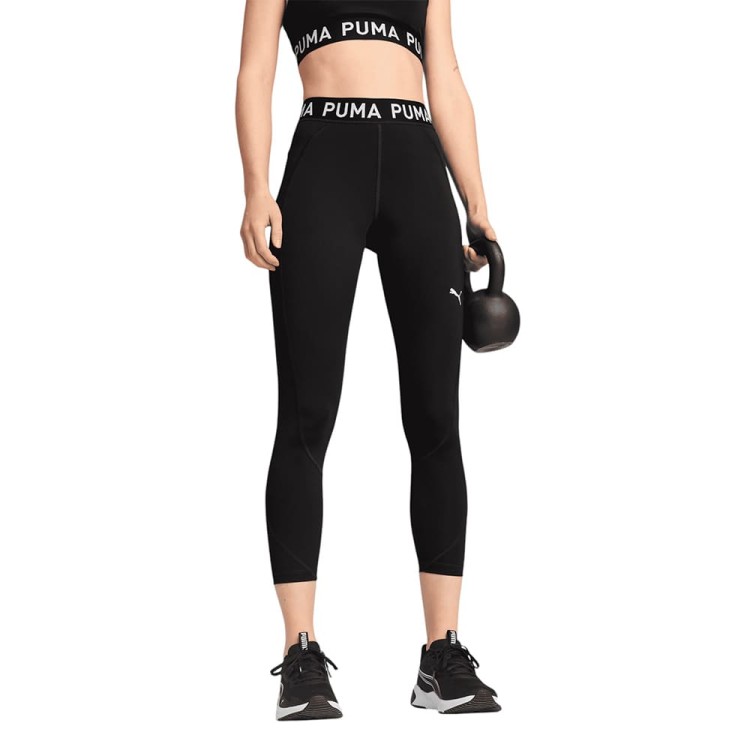 Леггинсы женские Puma W PUMA STRONG TIGHT - HW FL черные 52600001 изображение 1