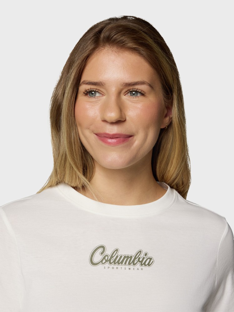 Футболка женская Columbia Rolling Bend™ Graphic SS белая 2120021-125 изображение 5