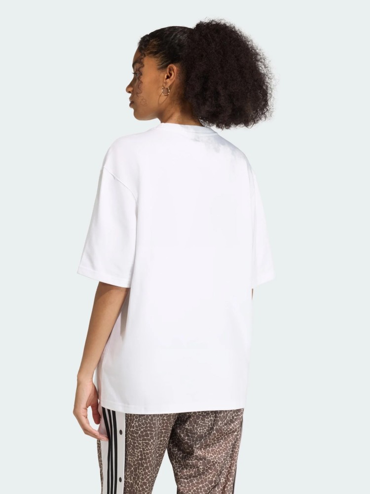 Футболка женская Adidas AOP SS T-SHIRT белая KD8812 изображение 3