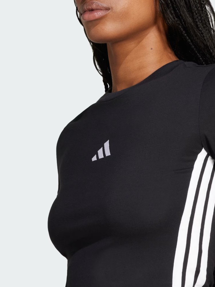 Футболка женская Adidas W 3S SJ BABY T черная JC8325 изображение 6