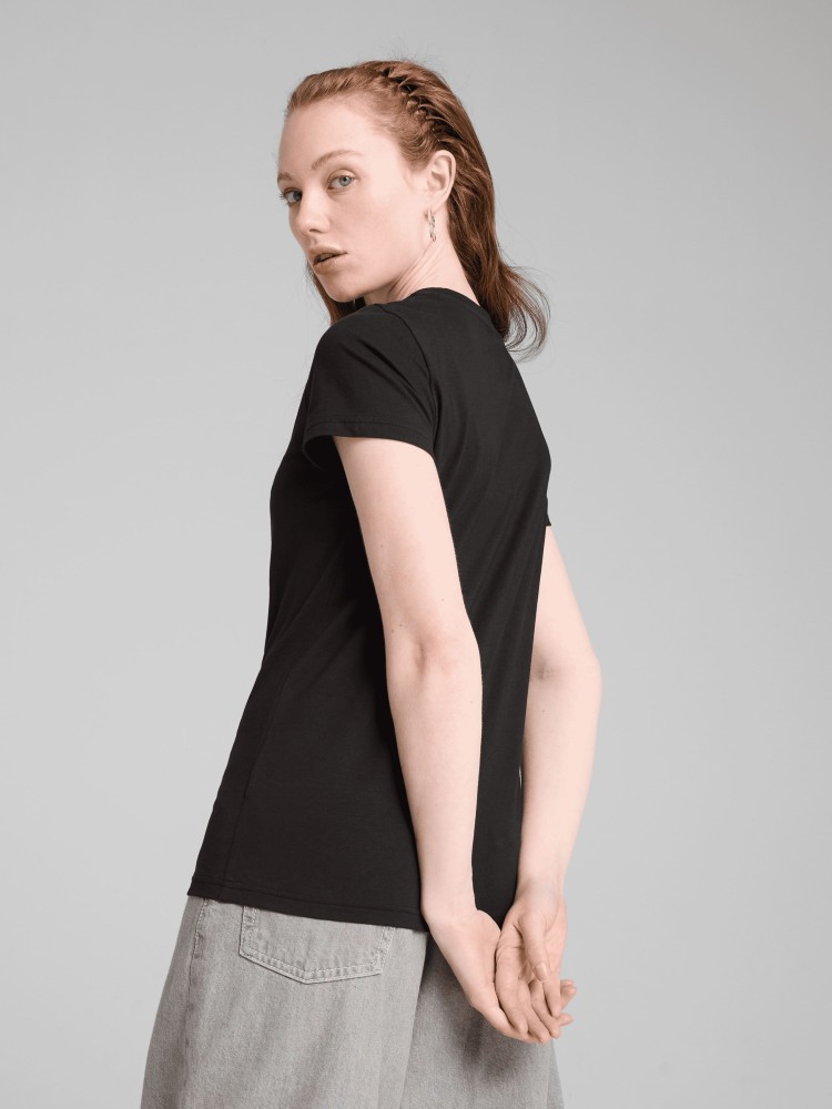 Футболка женская Puma GRAPHICS Branded Leaf Tee черная 68508201 изображение 3