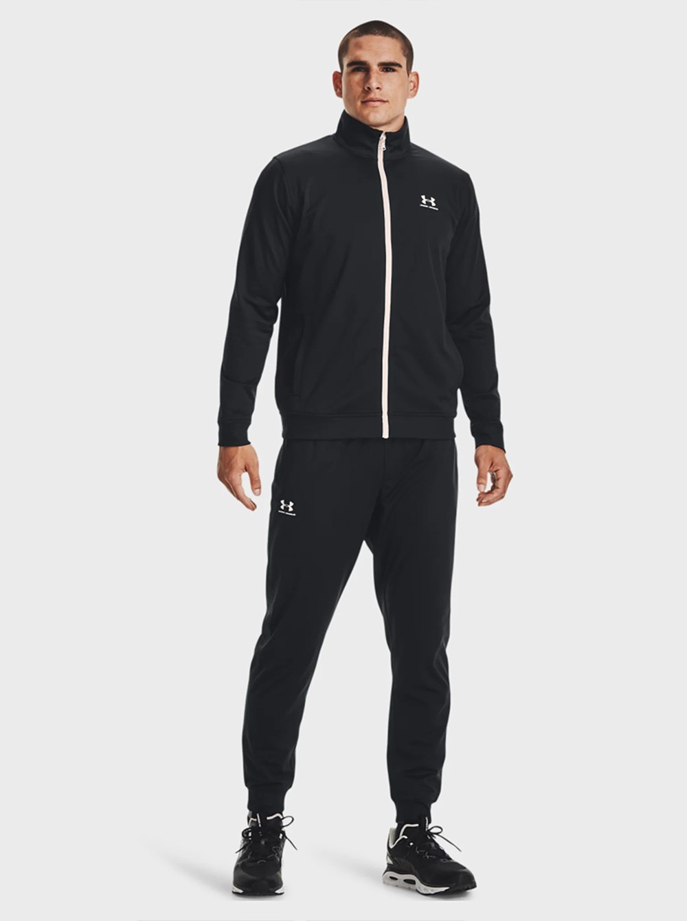 Толстовка мужская Under Armour SPORTSTYLE TRICOT JACKET черная 1329293-002 изображение 9