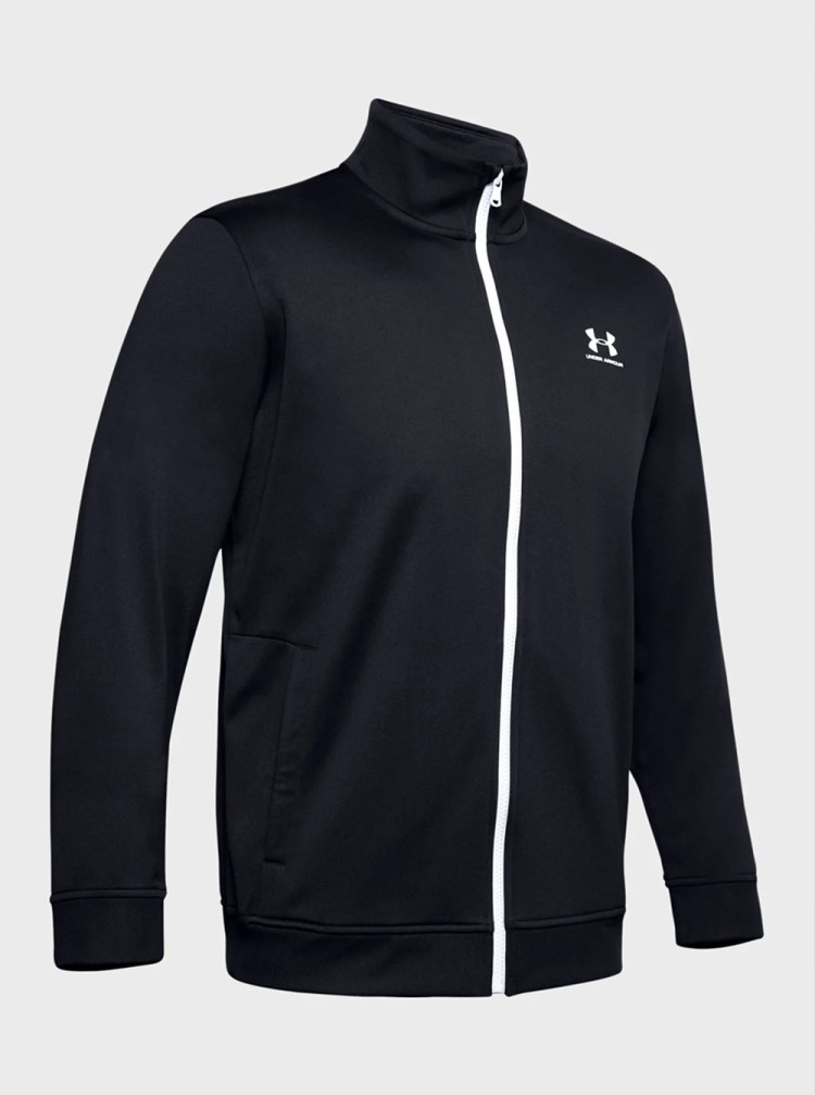 Толстовка мужская Under Armour SPORTSTYLE TRICOT JACKET черная 1329293-002 изображение 12