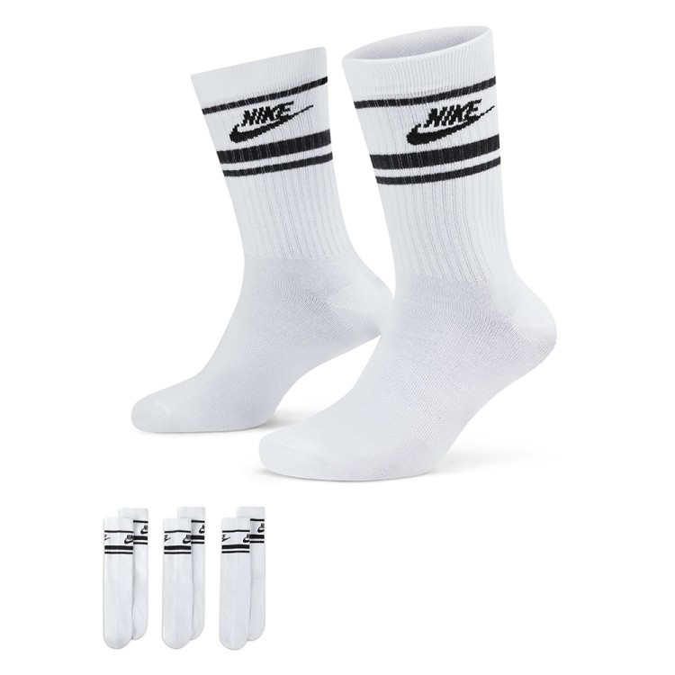Носки Nike U NK NSW EVERYDAY ESSENTIAL CREW 3PR - 144 STRIPES белые DX5089-103 изображение 1