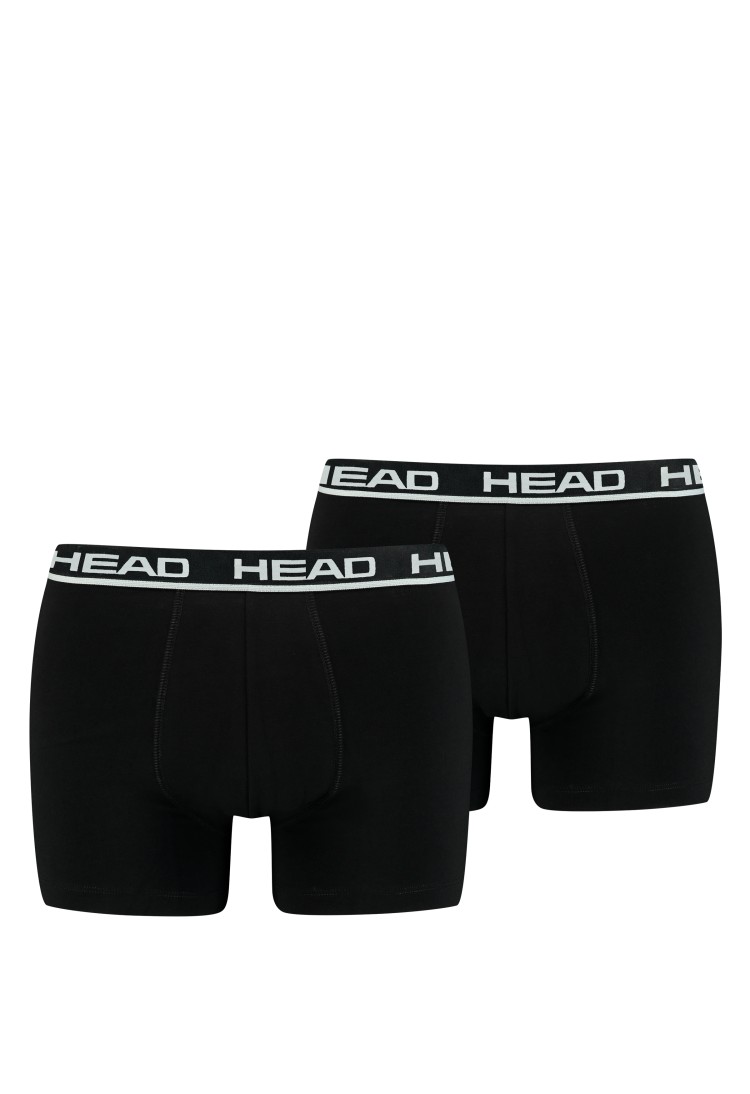 Боксеры мужские HEAD BASIC BOXER 2P черные 701202741005 изображение 2