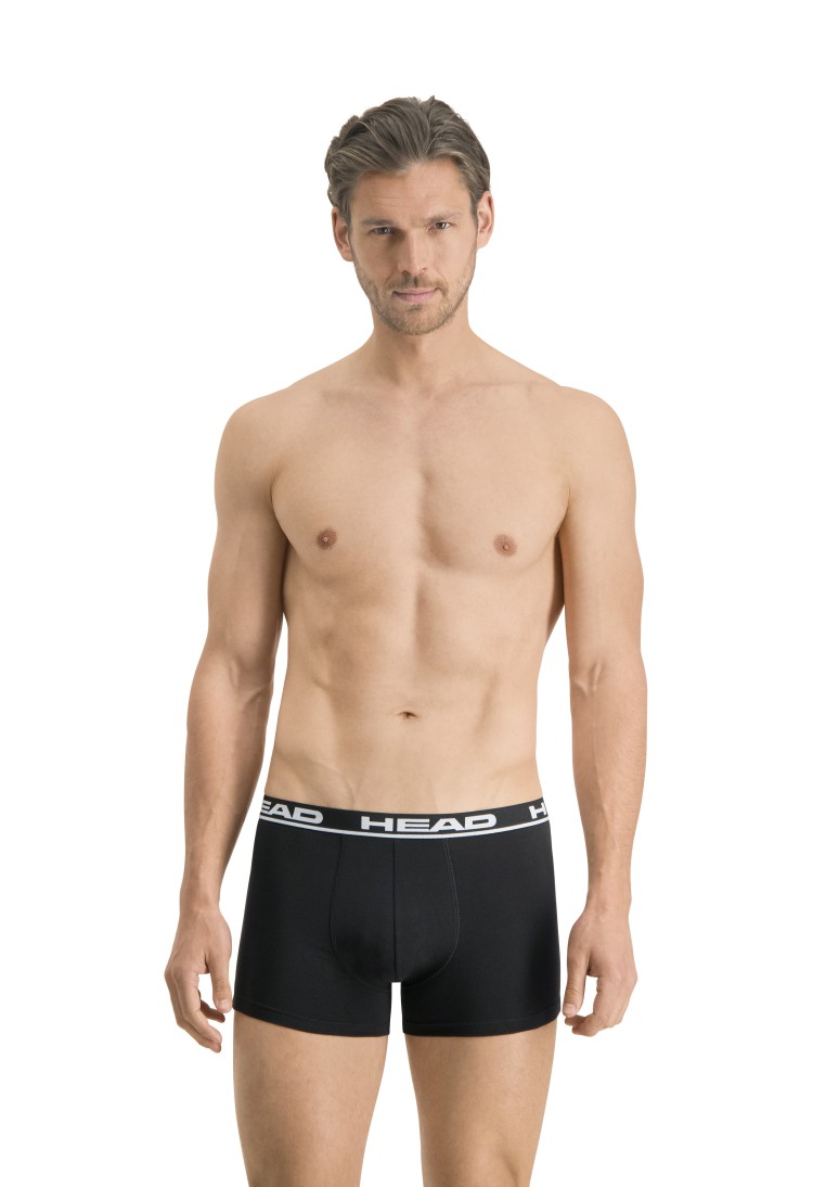 Боксеры мужские HEAD BASIC BOXER 2P черные 701202741005 изображение 4