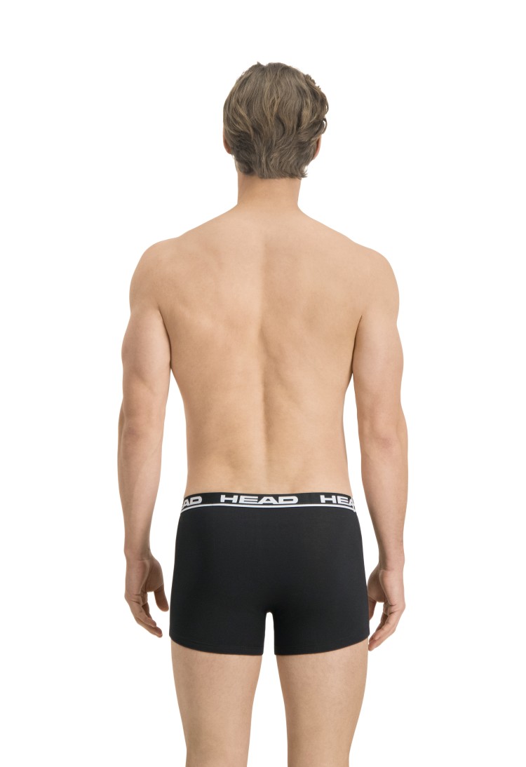 Боксеры мужские HEAD BASIC BOXER 2P черные 701202741005 изображение 5