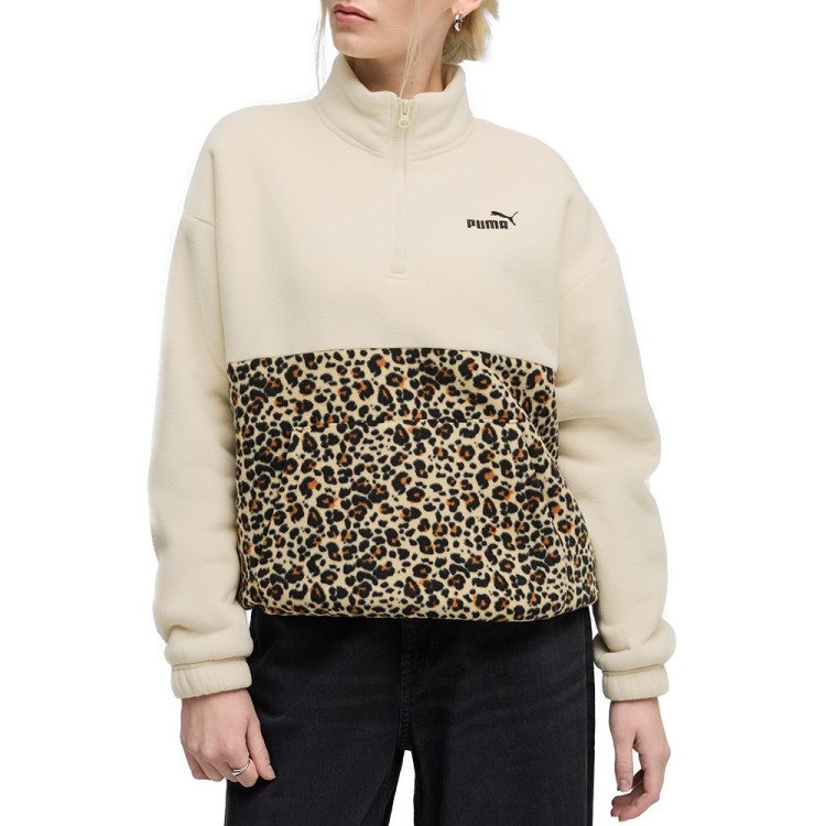 Толстовка женская Puma ESS GRAPHIC Animal Crew молочная 68808387 изображение 1