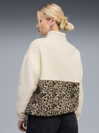 Толстовка женская Puma ESS GRAPHIC Animal Crew молочная 68808387 изображение 3