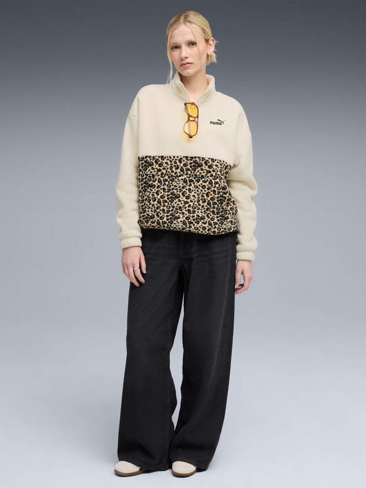 Толстовка женская Puma ESS GRAPHIC Animal Crew молочная 68808387 изображение 4