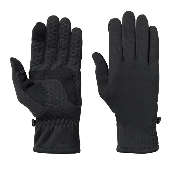 Перчатки унисекс Jack Wolfskin ALLROUNDER GLOVE черные 1910791-6000 изображение 1