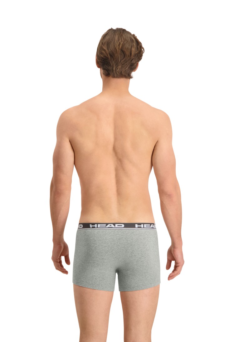 Боксеры мужские HEAD BASIC BOXER 2P серые 701202741012 изображение 6