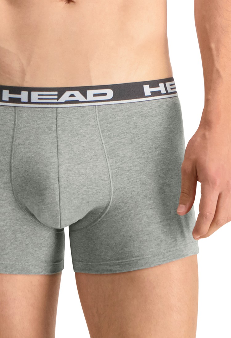 Боксеры мужские HEAD BASIC BOXER 2P серые 701202741012 изображение 7