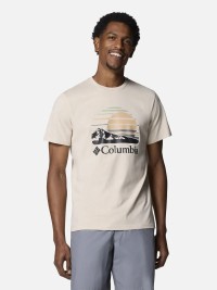 Футболка мужская Columbia Path Lake™ Graphic Tee II бежево-серая 1934811-281 изображение 2
