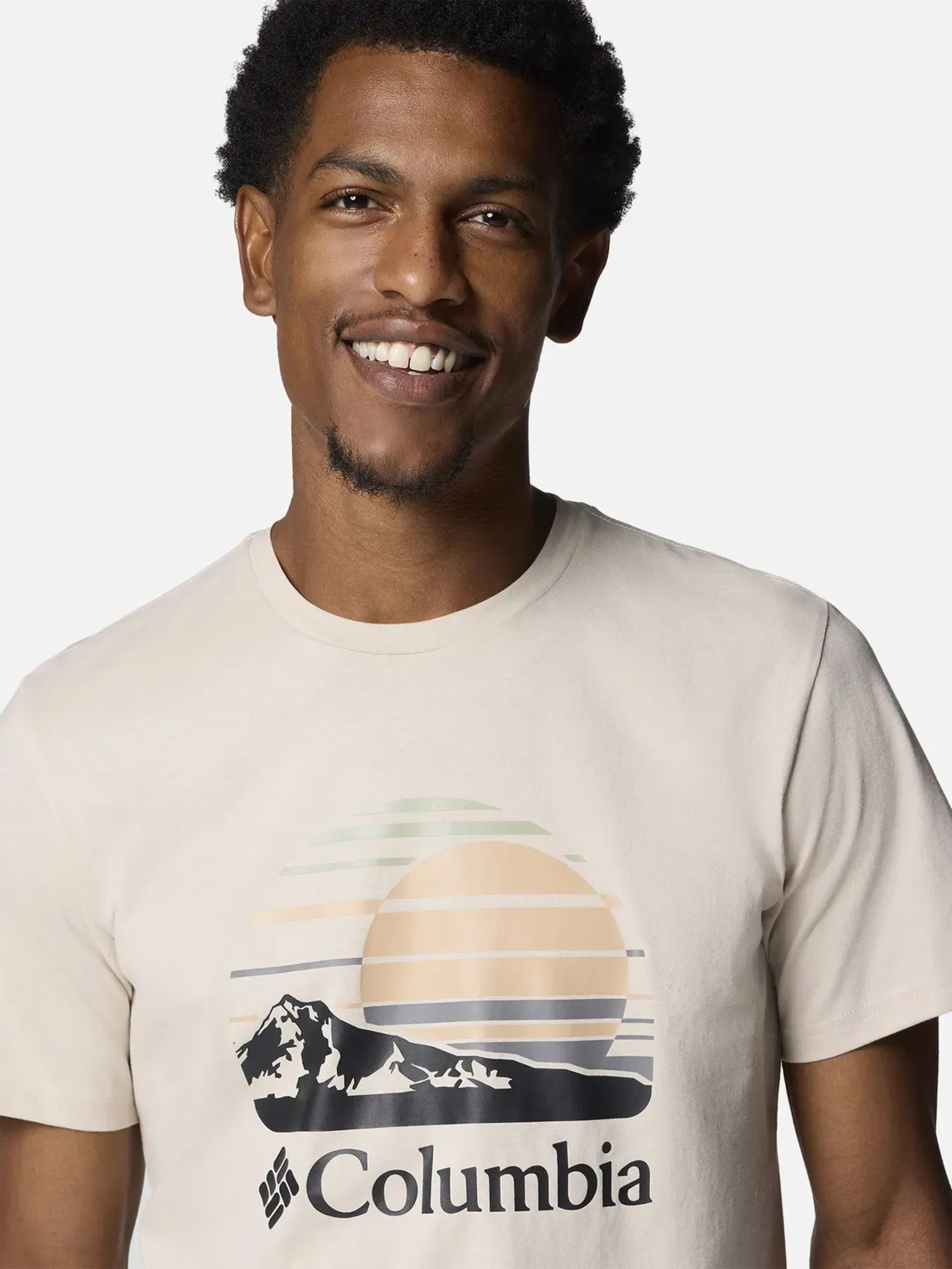 Футболка мужская Columbia Path Lake™ Graphic Tee II бежево-серая 1934811-281 изображение 5