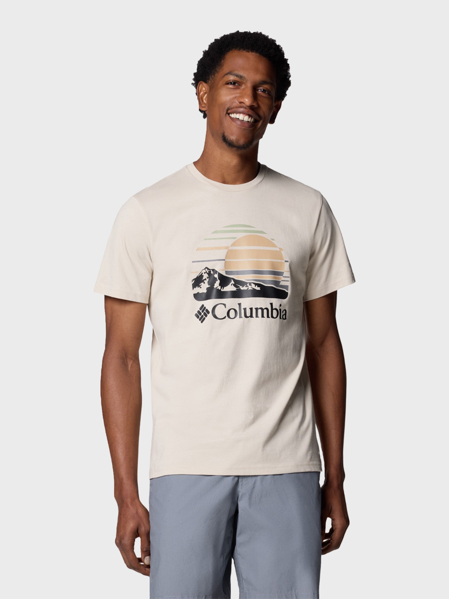 Футболка мужская Columbia Path Lake™ Graphic Tee II бежево-серая 1934811-281 изображение 7