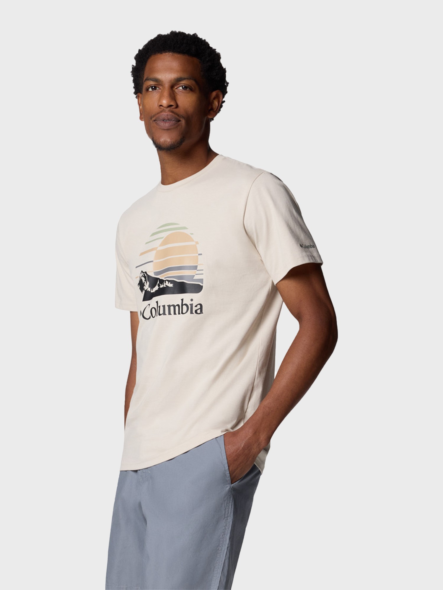 Футболка мужская Columbia Path Lake™ Graphic Tee II бежево-серая 1934811-281 изображение 8