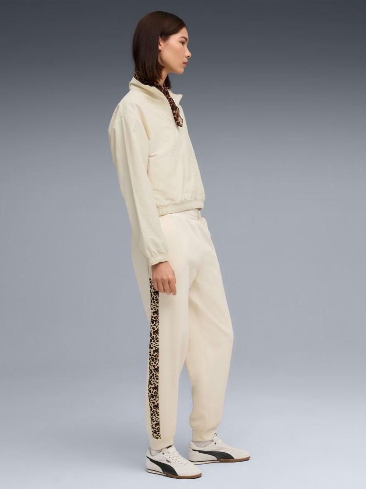 Брюки женские Puma ESS GRAPHIC Animal Comfort High-Waist Sweatpants FL молочные 68808687 изображение 4