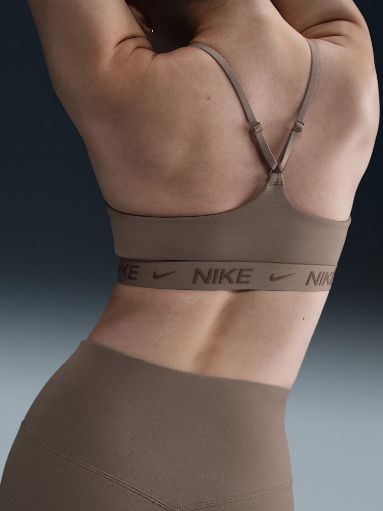Бра женский Nike W NK DF INDY LGT SPT BRA коричневый FD1062-233 изображение 3