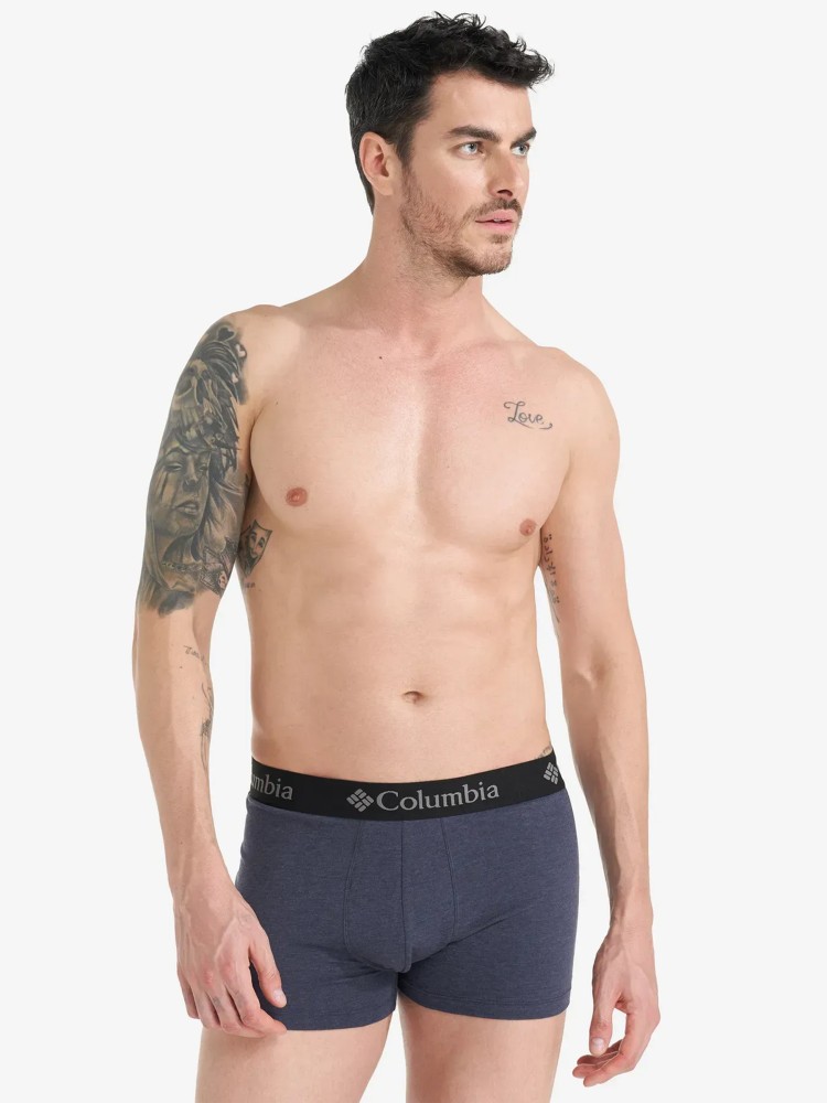 Боксеры мужские 2P Columbia PERFORMANCE COTTON STRETCH MELANGE синие CPCB02-BLUE изображение 5