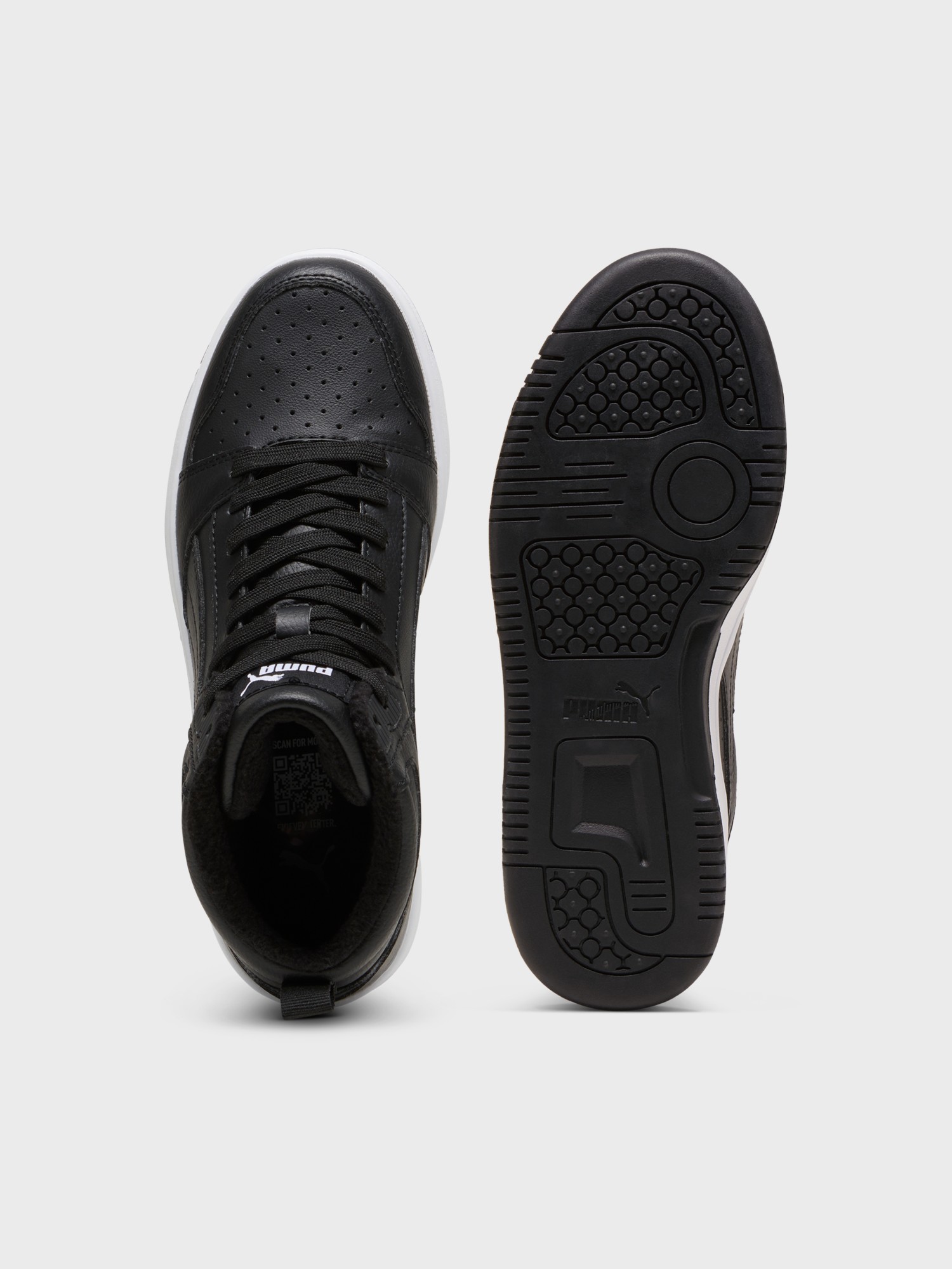 Кроссовки детские Puma Rebound V6 Mid WTR Jr черные 39468501 изображение 7