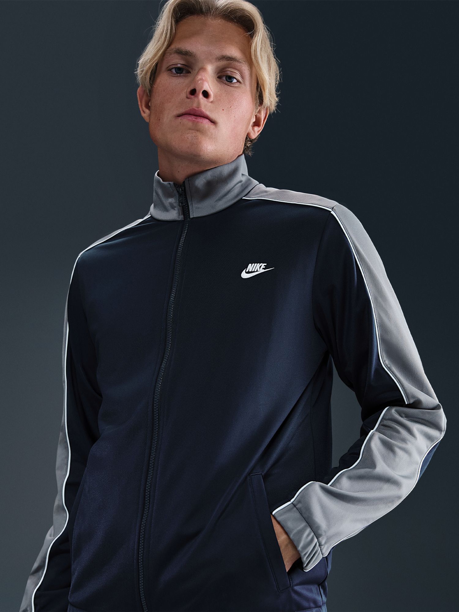 Костюм мужской Nike M NK CLUB PK TRK SUIT темно-синий HV1444-451 изображение 2
