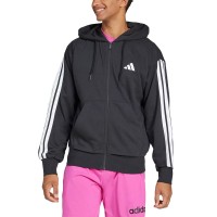 Толстовка мужская Adidas M 3S FT FZ HD черная JD1877 изображение 1