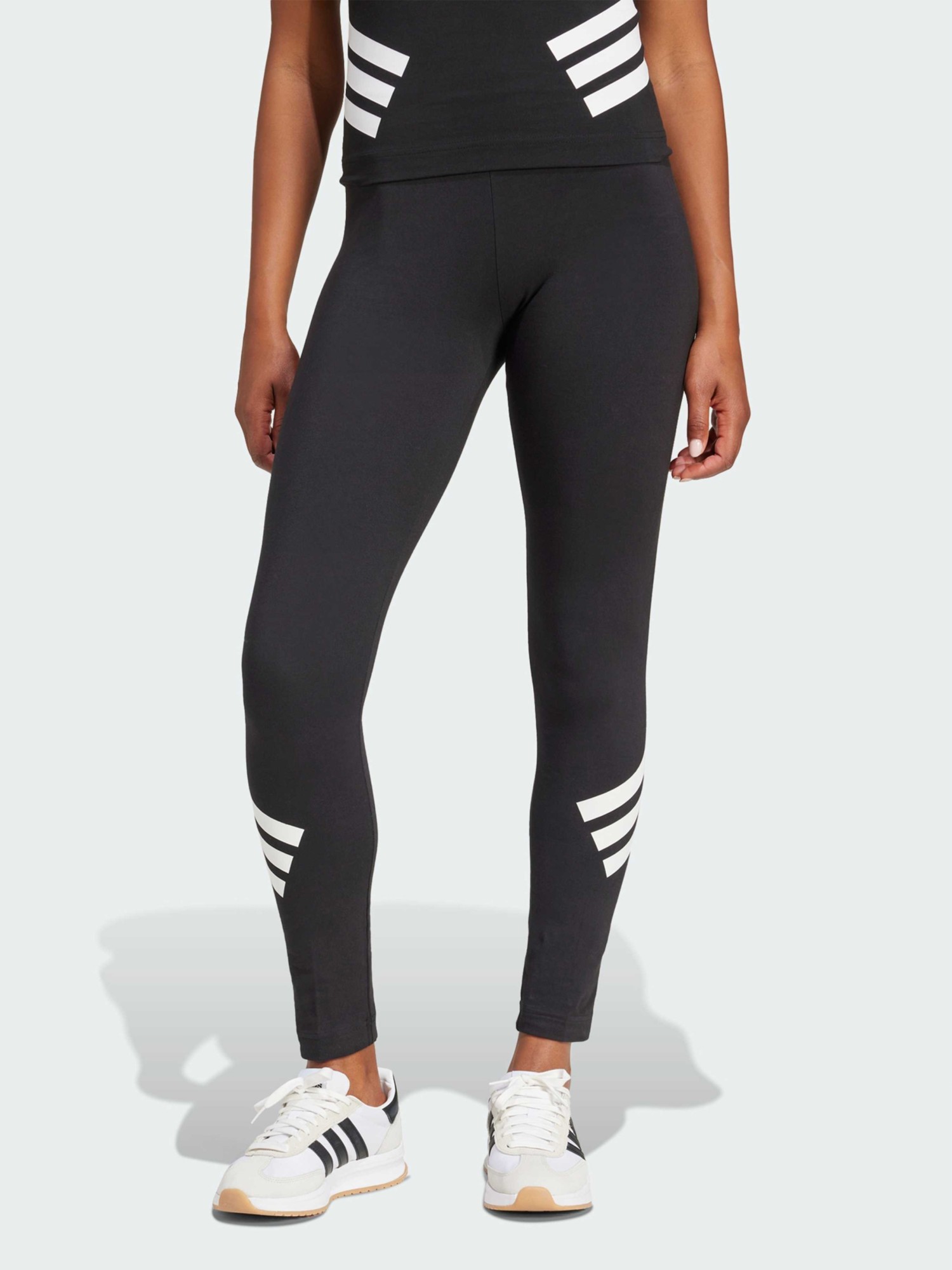Леггинсы женские Adidas W FI 3S LEGGING черные JE0215 изображение 2