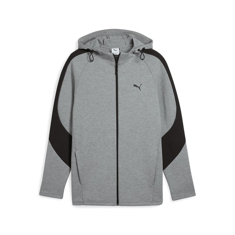 Толстовка мужская Puma EVOSTRIPE Core FZ Hoodie серая 63152903 изображение 1