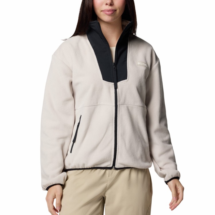 Толстовка женская Columbia Sequoia Grove™ Full Zip Fleece бежевая 2085311-277 изображение 1